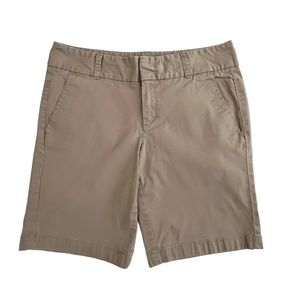 J Crew Women's Frankie Kaki Bermudas Shorts Size 4